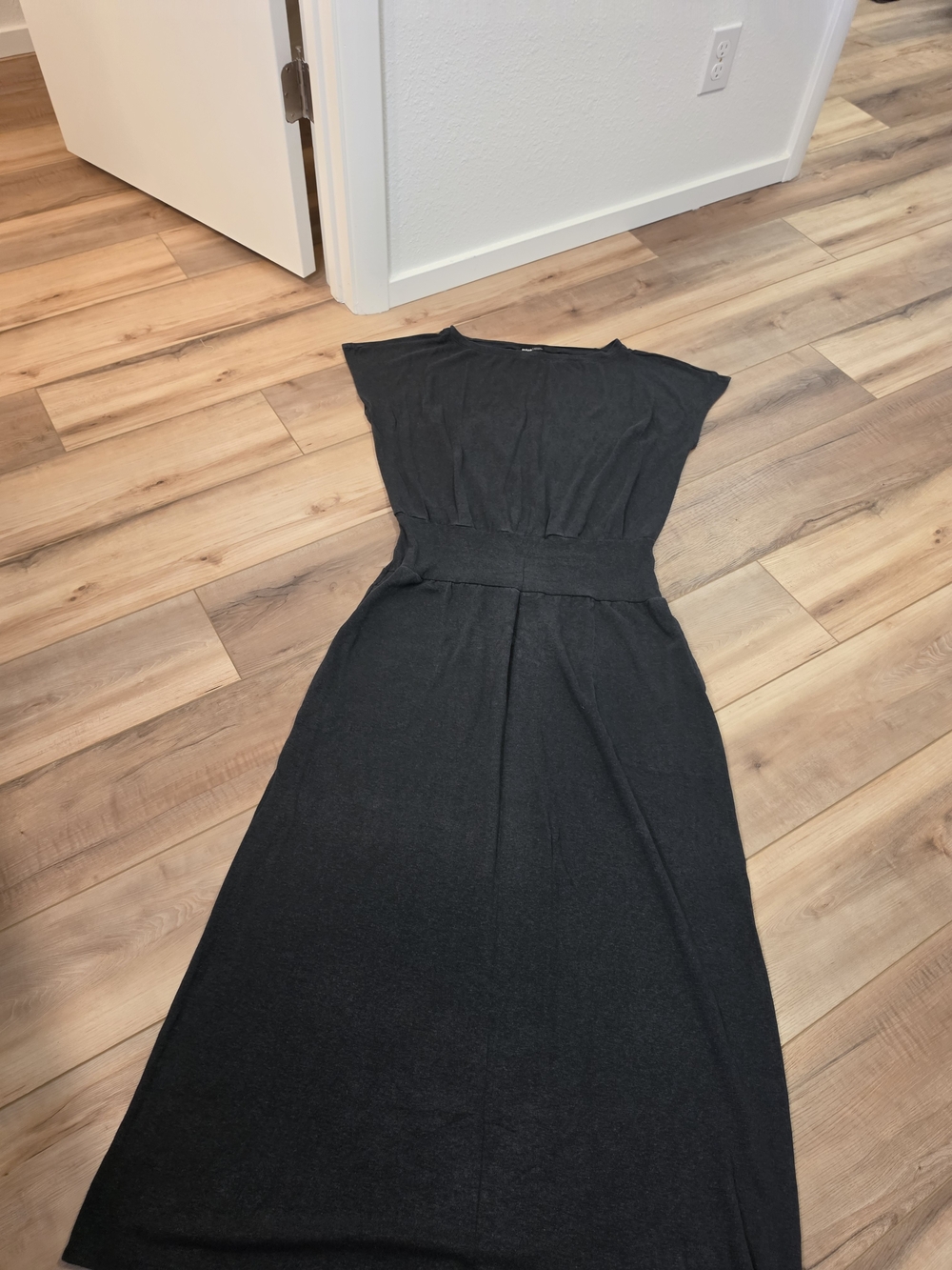 Prana Black Maxi Dress with Defined Waist